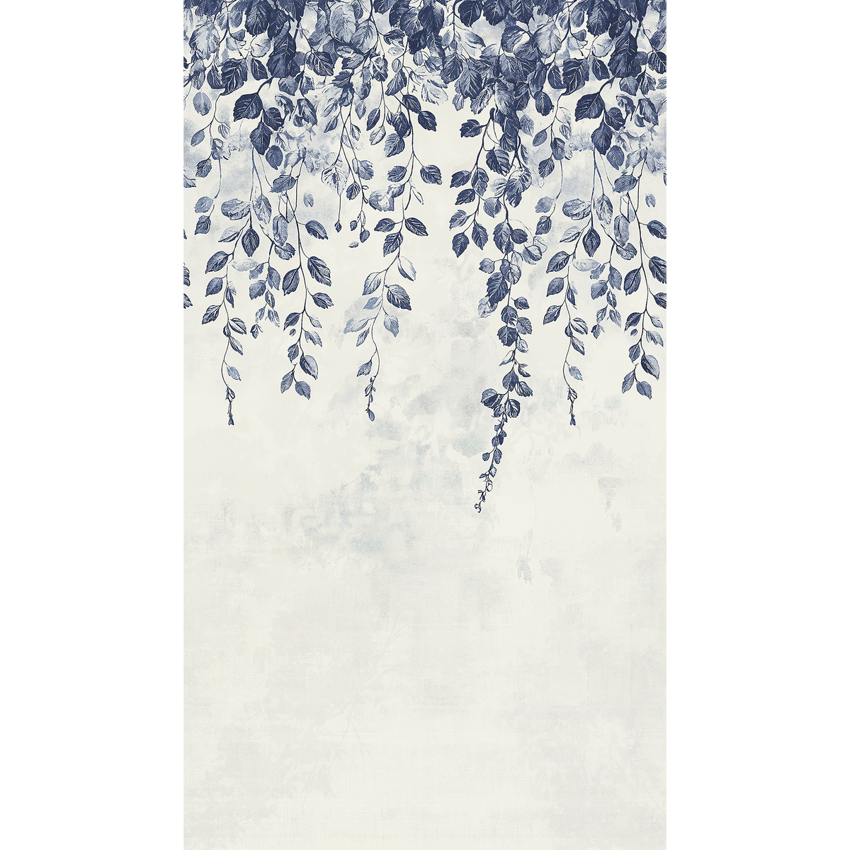 COSMOLIVING Papier peint panoramique L Hanging garden Bleu marine Satiné