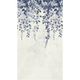 COSMOLIVING Papier peint panoramique L Hanging garden Bleu marine Satiné