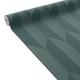 COSMOLIVING Papier peint intissé Graphic groove Bleu paon