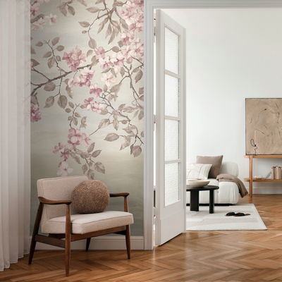 COSMOLIVING Papier peint panoramique L Suspending spring Kaki clair Satiné