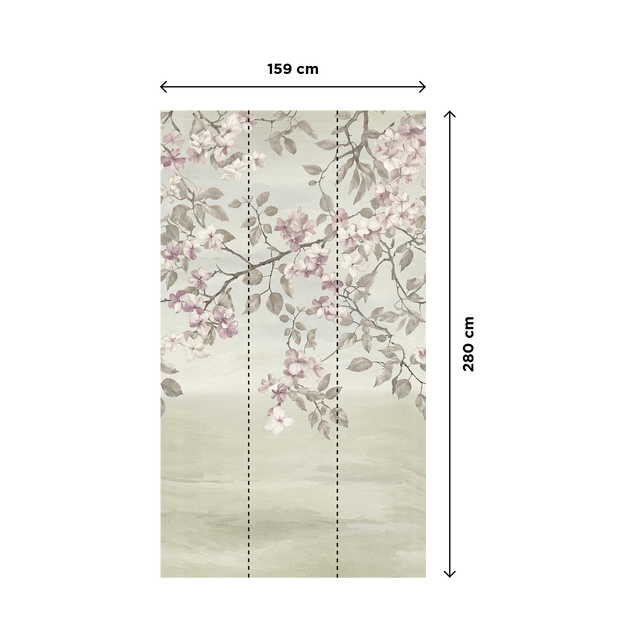 CosmoLiving Papier peint panoramique L SUSPENDING SPRING 159 x 280 cm