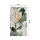 COSMOLIVING Papier peint panoramique L Lush blossom Rose poudré et vert feuille Satiné