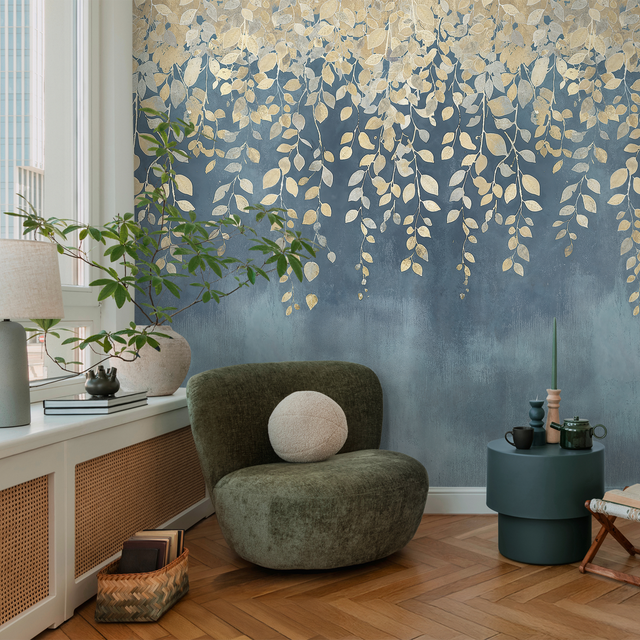 CosmoLiving Papier peint panoramique L GILDED BLOOM 159 x 280 cm