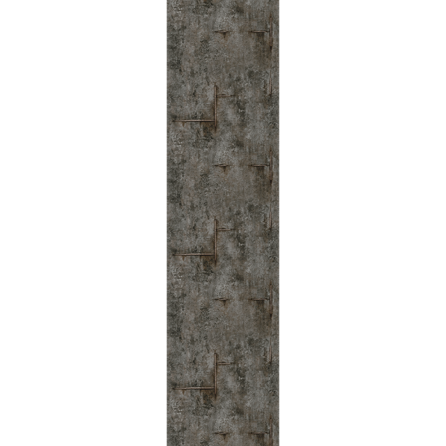 CosmoLiving Papier peint intissé GRAPHITE GROOVE gris anthracite