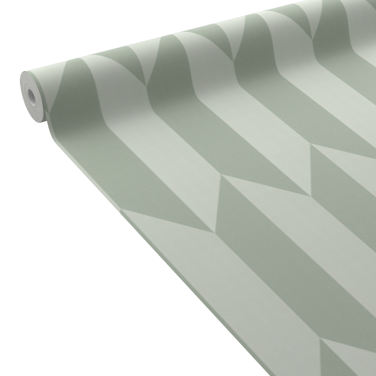 COSMOLIVING Papier peint intissé Graphic groove Vert d'eau