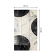COSMOLIVING Papier peint panoramique L Circles black Gris perle et noir Satiné