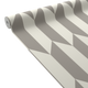 COSMOLIVING Papier peint intissé Graphic groove Blanc et argenté