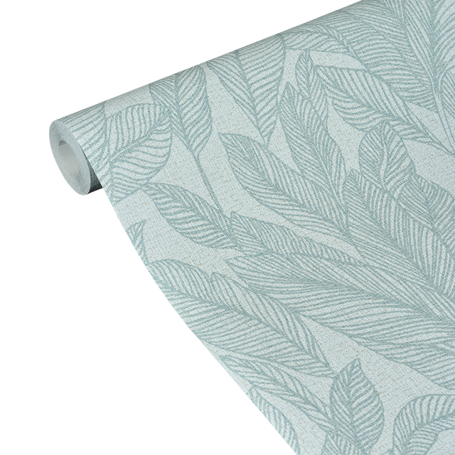 CosmoLiving Papier peint intissé GOLDEN FERN bleu azurin