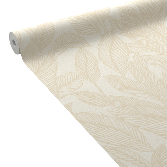 CosmoLiving Papier peint intissé GOLDEN FERN beige clair