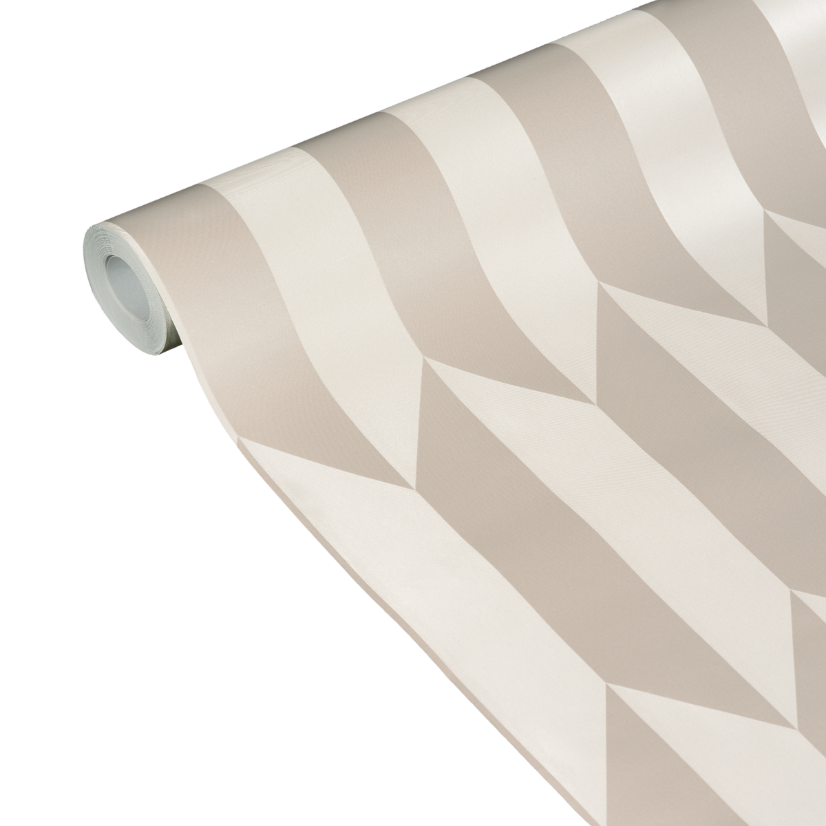 COSMOLIVING Papier peint intissé Graphic groove Blanc Satiné