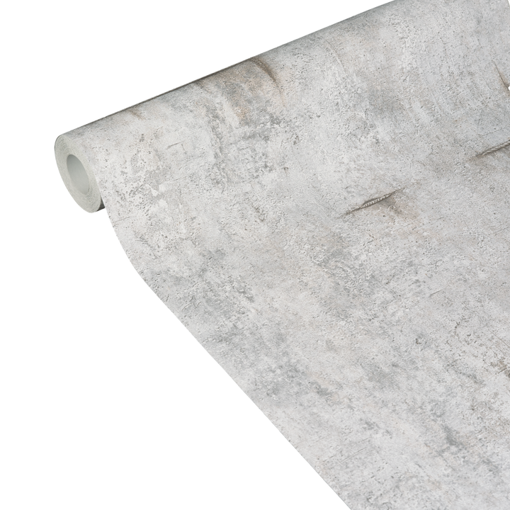 COSMOLIVING Papier peint intissé Graphite groove Gris clair Structuré