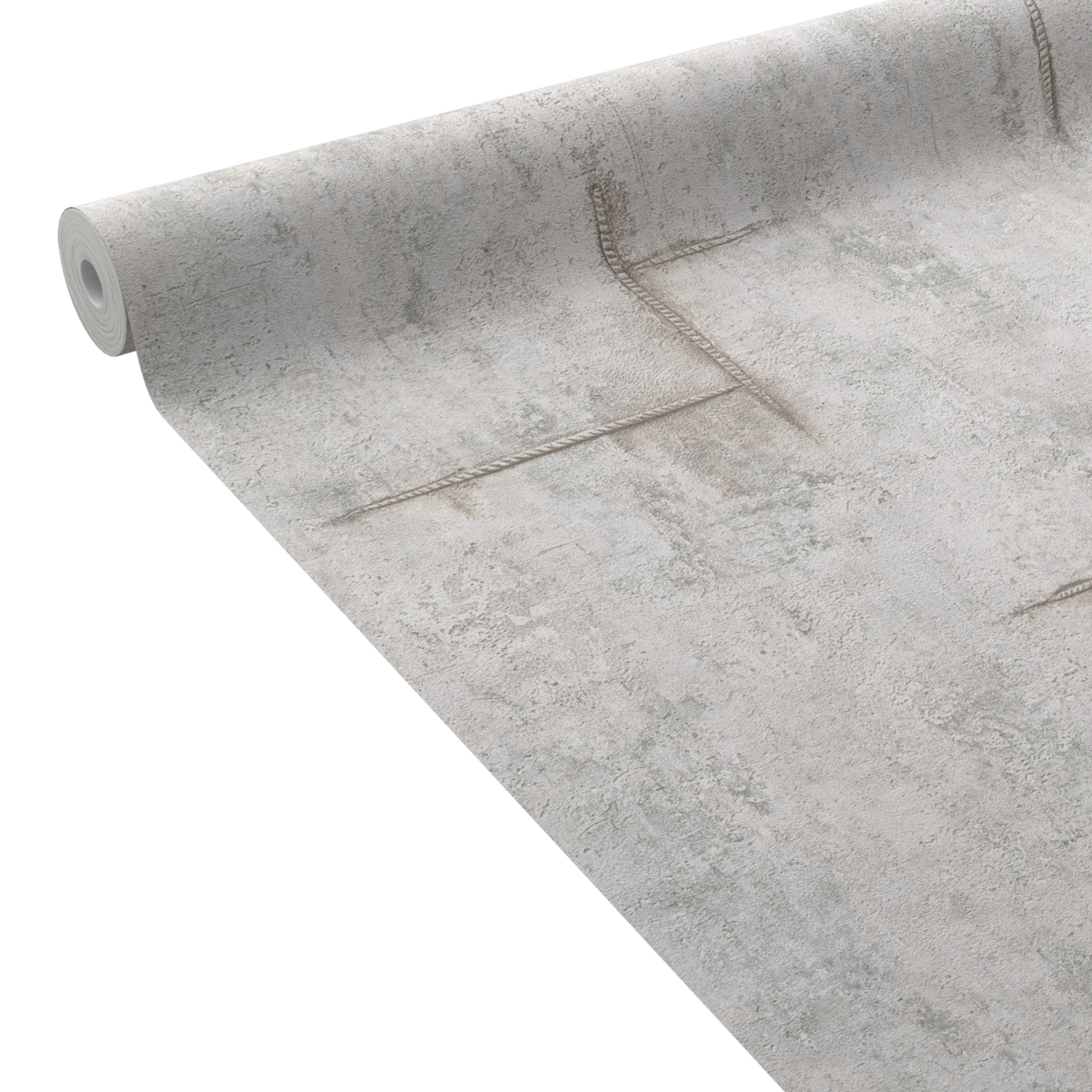 COSMOLIVING Papier peint intissé Graphite groove Gris clair