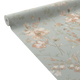 COSMOLIVING Papier peint intissé Petal poetry Bleu azurin et rose poudré