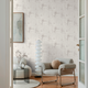 COSMOLIVING Papier peint intissé Graphite groove Blanc grisé