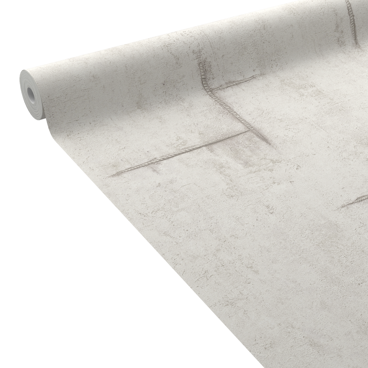 COSMOLIVING Papier peint intissé Graphite groove Blanc grisé Structuré