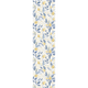 COSMOLIVING Papier peint intissé Still bloom Bleu pétrole et ocre