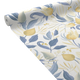 COSMOLIVING Papier peint intissé Still bloom Bleu pétrole et ocre