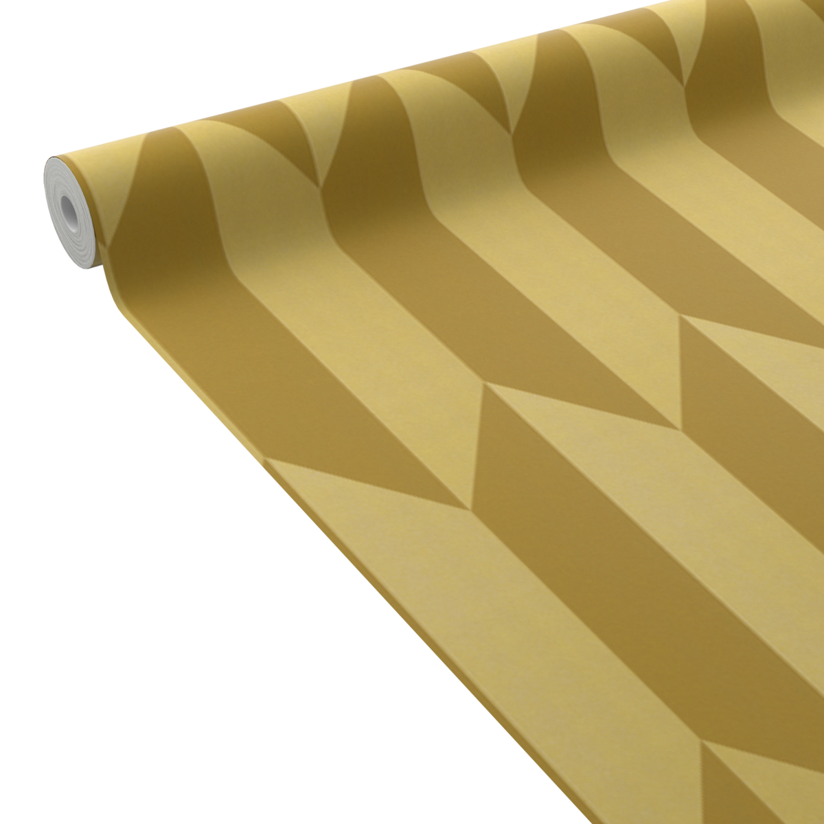 COSMOLIVING Papier peint intissé Graphic groove Doré
