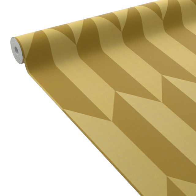 CosmoLiving Papier peint intissé GRAPHIC GROOVE doré