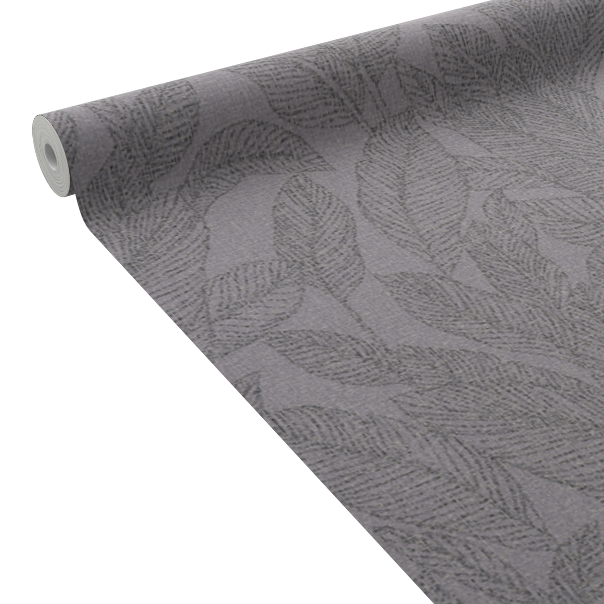 COSMOLIVING Papier peint intissé Golden fern Gris acier