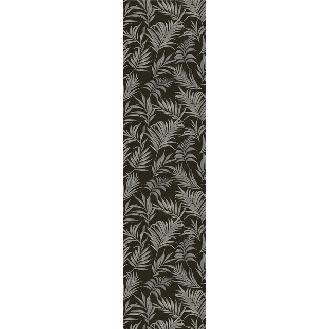 CosmoLiving Papier peint intissé MIDNIGHT BOTANICA noir et argenté