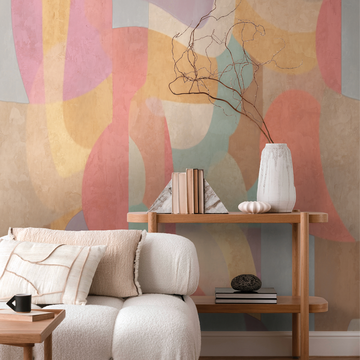COSMOLIVING Papier peint panoramique L Loretta Pastels fondus Satiné