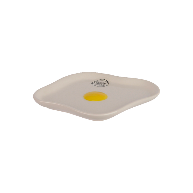 Assiette EGG coloris blanc