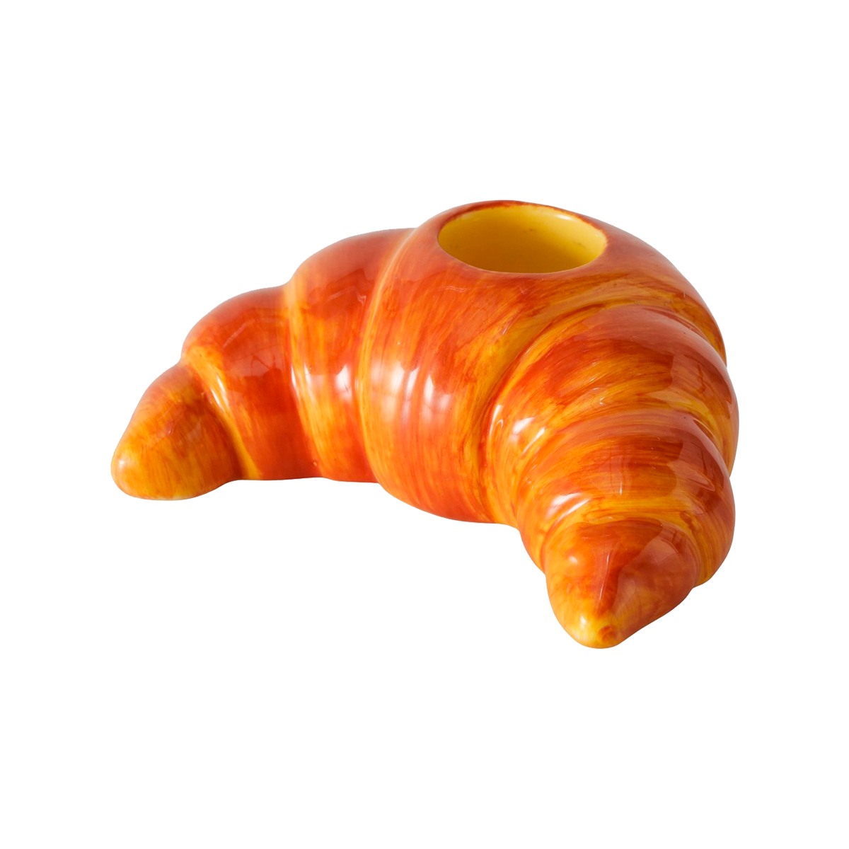 Bougeoir Croissant Marron