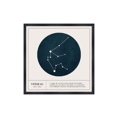 4MURS Tableau Astro verseau Blanc