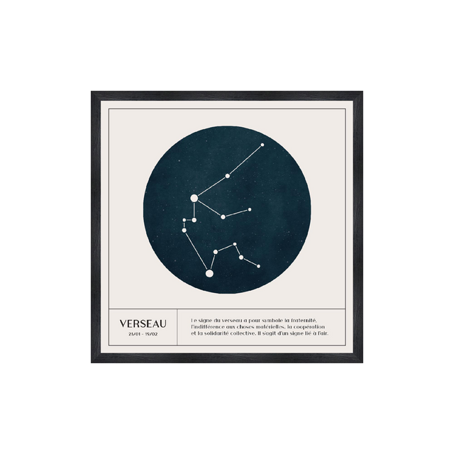 4MURS Tableau ASTRO VERSEAU coloris blanc