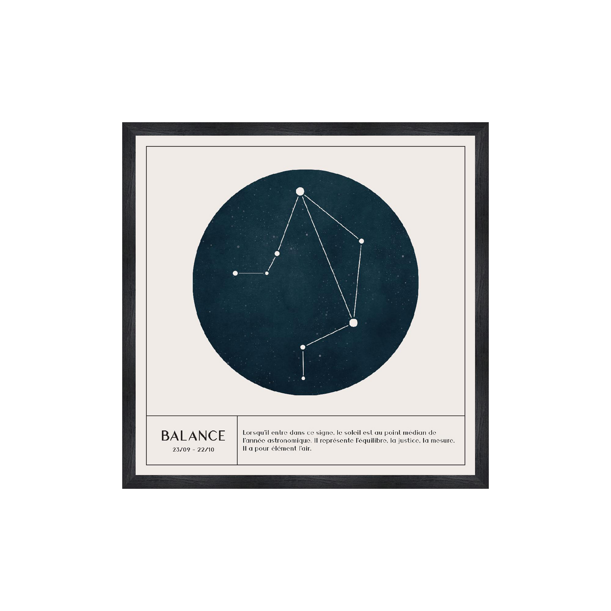 4MURS Tableau Astro balance Blanc