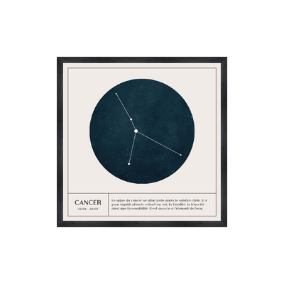 4MURS Tableau Astro cancer Blanc