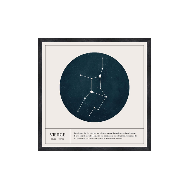 4MURS Tableau ASTRO VIERGE coloris blanc