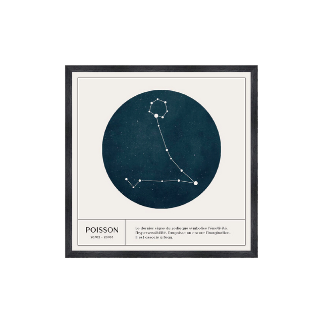 4MURS Tableau ASTRO POISSON coloris blanc