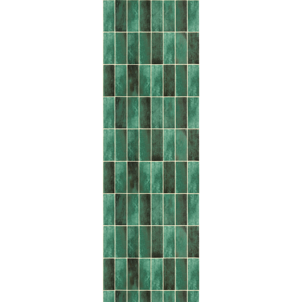 4MURS Papier peint intissé Zellige Vert bouteille