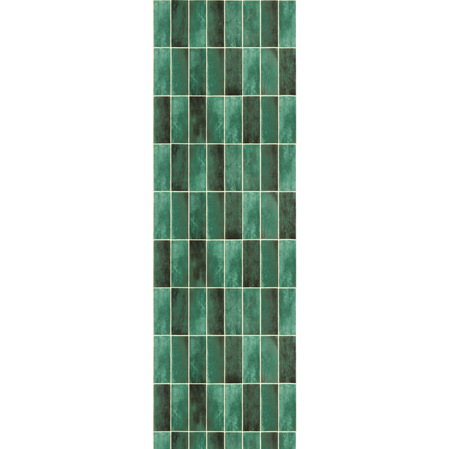 4MURS Papier peint intissé ZELLIGE coloris vert bouteille