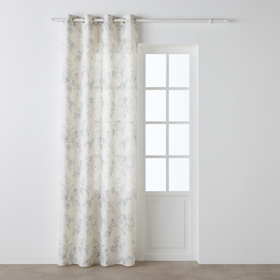 Rideau Jeanne Gris bleuté