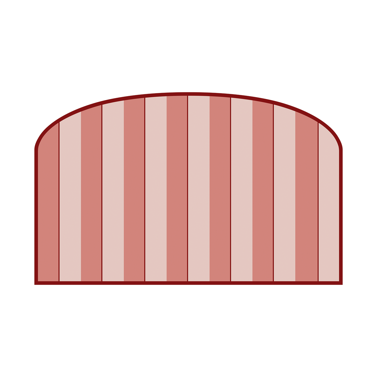 4MURS Papier peint intissé tête de lit Lina mattina Rose macaron Mat