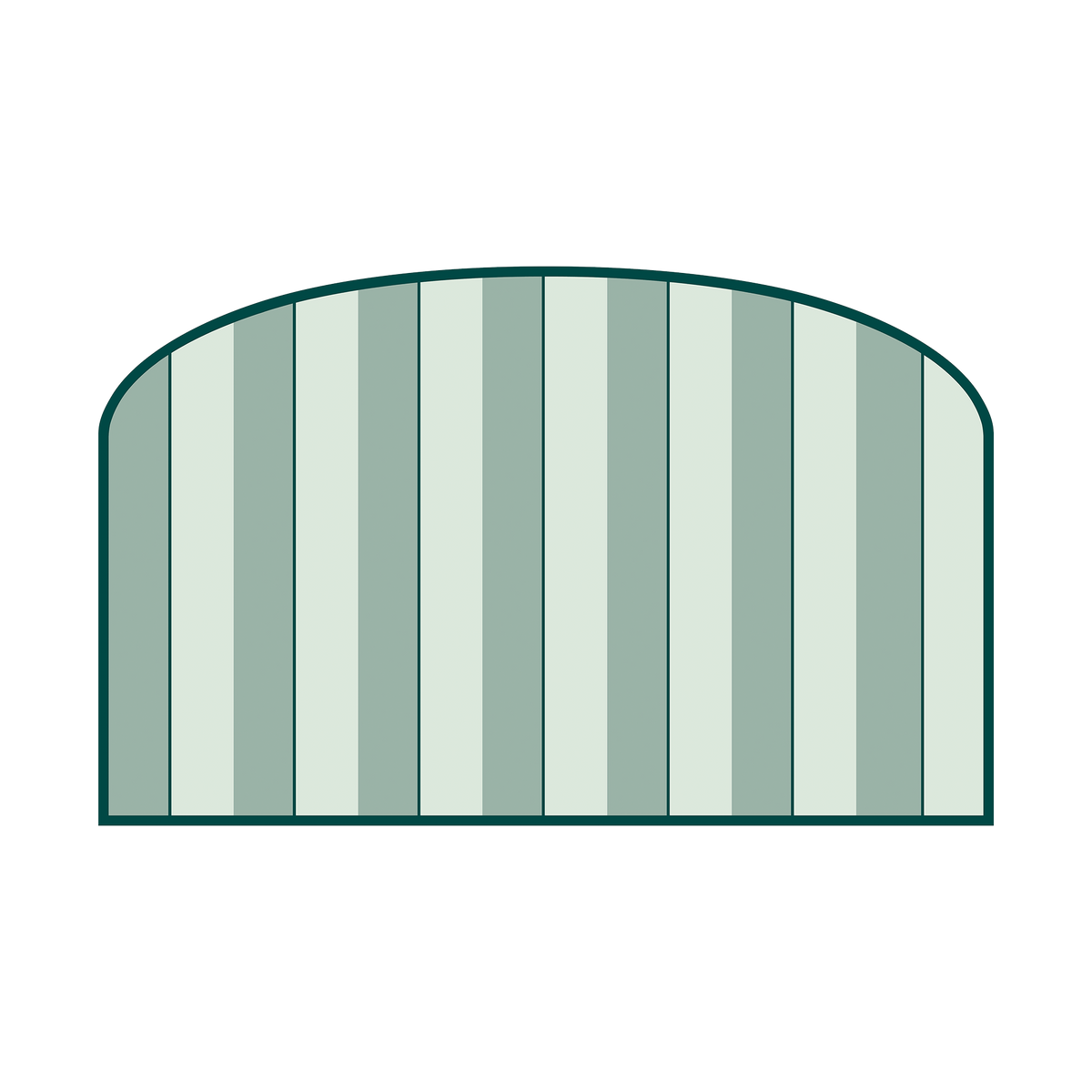 4MURS Papier peint intissé tête de lit Lina mattina Vert-de-gris Mat