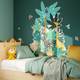 4MURS Papier peint découpé pré-encollé Fun jungle form Multicolore Mat