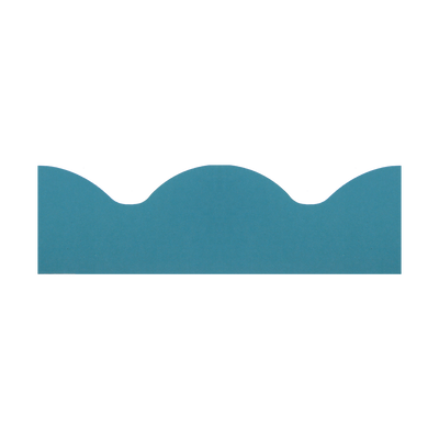 4MURS Frise intissée pré-encollée Lina ondula Bleu paon Lisse