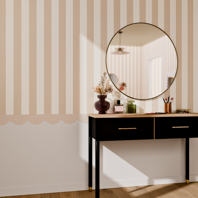 4MURS Frise intissée pré-encollée LINA ONDULA coloris nude