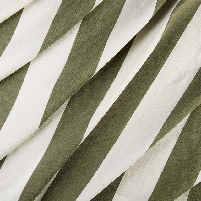 Rideau SUNSET coloris Vert et écru 145 x 280 cm