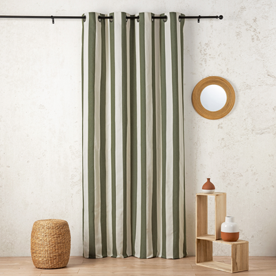 Rideau Sunset Vert et écru