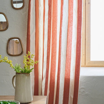 Rideau Sunset Terracotta et écru
