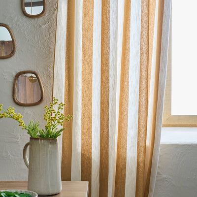 Rideau Sunset Ocre et écru