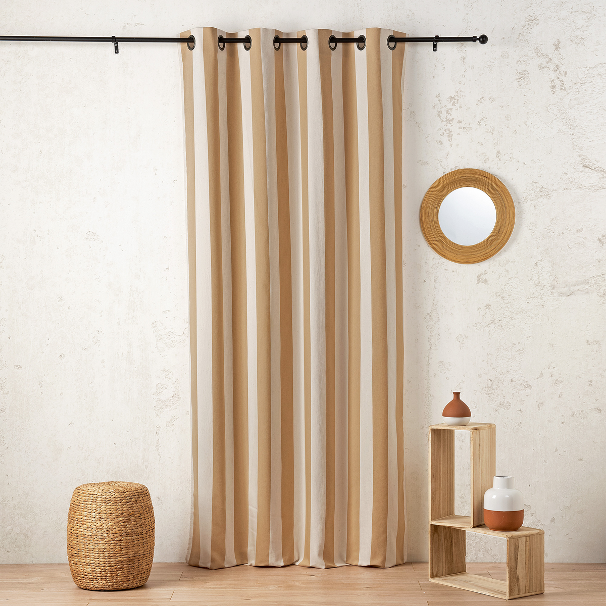 Rideau Sunset Ocre et écru