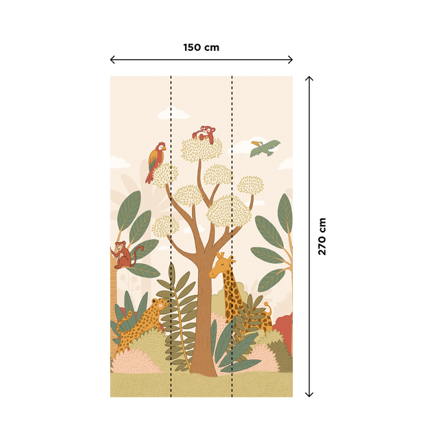 4MURS Papier peint panoramique L MAWULI 150 x 270 cm