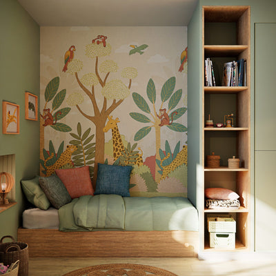 4MURS Papier peint panoramique L Mawuli Multicolore Mat