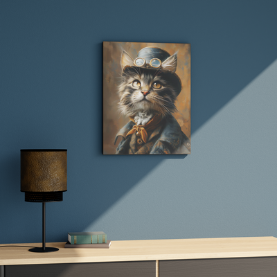 Toile imprimée Adele Anthracite et rose